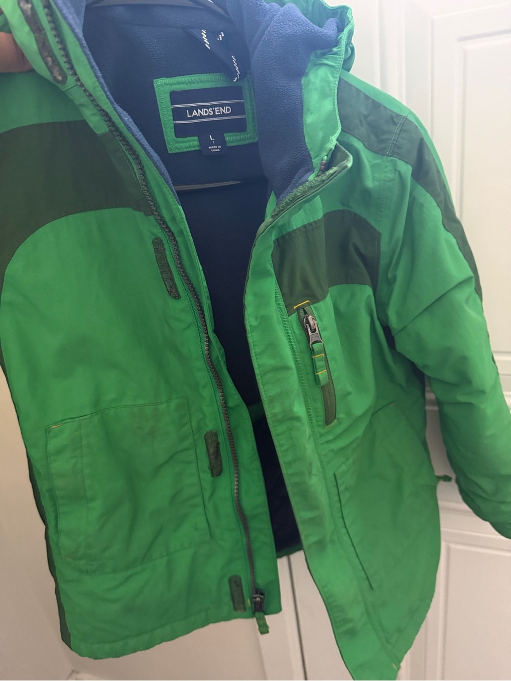 Lands' End Bright Green Kids' Puffer Jacket